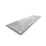 CHERRY KC 6000C FOR MAC toetsenbord Universeel USB QWERTY Amerikaans Engels Zilver