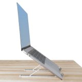 StarTech.com Inklapbare Laptopstandaard, Verstelbare Hoek, Ergonomische Laptophouder, Draagvermogen 10Kg, Ventileren/Kantelen/Verhogen, Aluminium Tablet/Laptop Steun/Riser/Staander