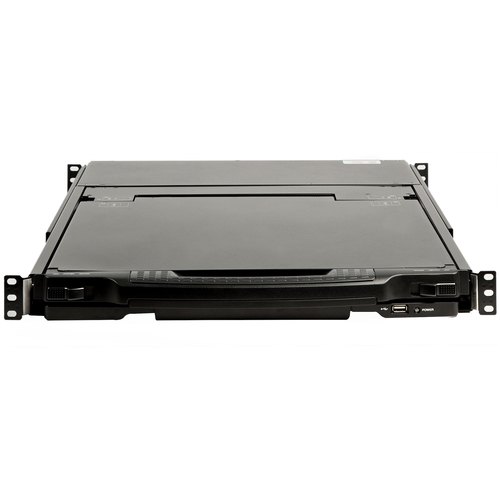StarTech.com Dual Rail KVM Rack Console, HD 1080p, Single Port DVI/VGA KVM met 17" LCD Scherm voor Server Rack, Universele 1U LCD KVM Console met Kabels, USB Support, 50000 MTBF, QWERTY Keyboard