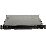 StarTech.com Dual Rail KVM Rack Console, HD 1080p, Single Port DVI/VGA KVM met 17" LCD Scherm voor Server Rack, Universele 1U LCD KVM Console met Kabels, USB Support, 50000 MTBF, QWERTY Keyboard