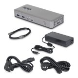 StarTech.com Dual-Monitor USB-C Docking Station, DisplayPort MST Dock, 4K 60Hz, 100W Laptop Charging, 1GbE, Driverless, Multi-Monitor Dock voor Windows