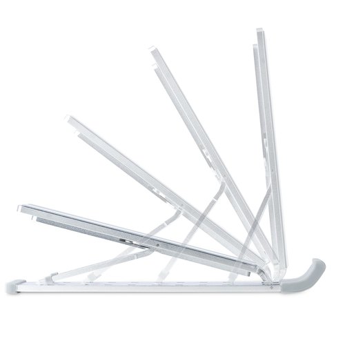StarTech.com Inklapbare Laptopstandaard, Verstelbare Hoek, Ergonomische Laptophouder, Draagvermogen 10Kg, Ventileren/Kantelen/Verhogen, Aluminium Tablet/Laptop Steun/Riser/Staander