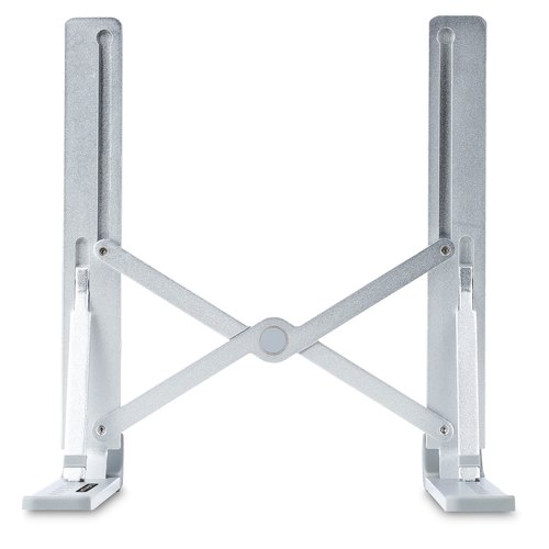 StarTech.com Inklapbare Laptopstandaard, Verstelbare Hoek, Ergonomische Laptophouder, Draagvermogen 10Kg, Ventileren/Kantelen/Verhogen, Aluminium Tablet/Laptop Steun/Riser/Staander