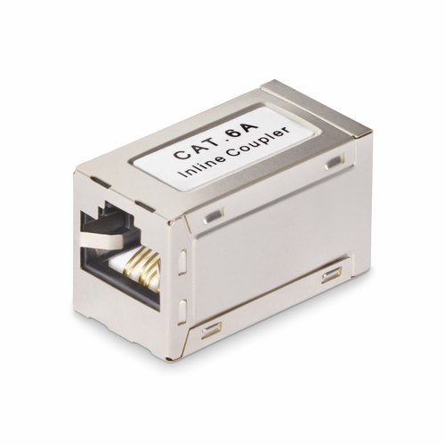 StarTech.com Shielded RJ45 Koppelstuk, Inline Cat6a Coupler, Female naar Female (F/F) T568B Connector, Shielded Ethernet Kabel Verlengstuk