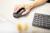 CHERRY DW 9500 SLIM toetsenbord Inclusief muis Universeel RF-draadloos + Bluetooth AZERTY Belgisch Zwart, Grijs