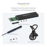 StarTech.com M.2 SSD Behuizing voor M.2 SATA SSDs - USB 3.0 (5Gbps) met UASP - Externe M.2 SSD Behuizing - Aluminum