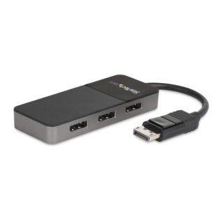StarTech.com 3-Port DisplayPort 1.4 Splitter, DisplayPort naar 3x DP Multi-Monitor Adapter, Triple 4K Computer MST Hub, USB Bus-Powered - Enkel Windows