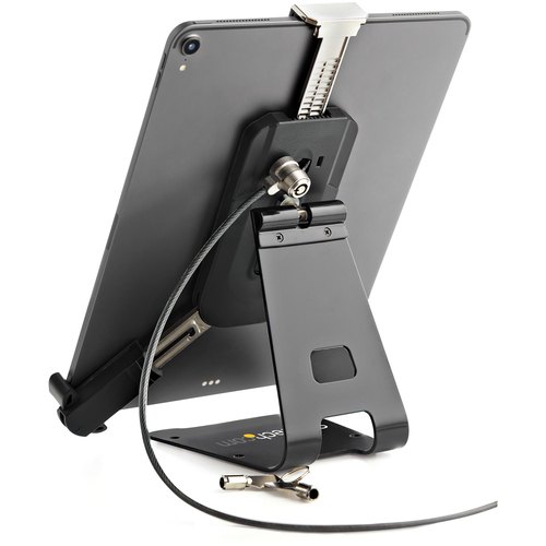 StarTech.com Beveiligde Tabletstandaard met K-Slot Kabelslot - Vergendelbare Tablethouder voor 7.9"-13" Tablets - Universele Verstelbare Tabletsteun voor Bureau - Anti-diefstal Tabel Stand