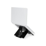 R-Go Tools Laptopstandaard R-Go Riser Flexible, ergonomisch, verstelbare inklapbare laptopverhoger, Hylite aluminium, zwart