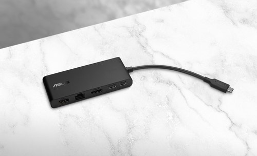 ASUS Dual 4K USB-C Dock DC201 Bedraad USB 3.2 Gen 2 (3.1 Gen 2) Type-C Zwart