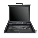 StarTech.com 8 port KVM Rack Console met 1,8m Lange Kabels, Geïntegreerde KVM Switch met 17" LCD Scherm, Universele 1U LCD KVM Console, OSD KVM, Duurzaam 50000 MTBF, USB + VGA Support, QWERTY Keyboard