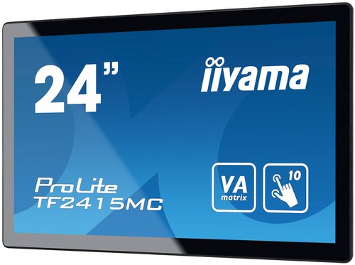 iiyama ProLite TF2415MC-B2 computer monitor 60,5 cm (23.8") 1920 x 1080 Pixels Full HD LED Touchscreen Multi-gebruiker Zwart