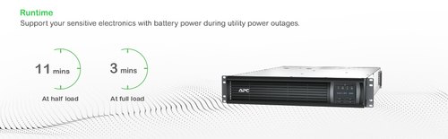 APC Smart-UPS SMT3000RMI2UC- 8x C13, 1x C19, USB, Rackmount 2U, SmartConnect, 3000VA