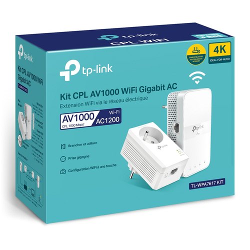TP-Link TL-WPA7617 KIT 1200 Mbit/s Ethernet LAN Wifi Wit 2 stuk(s)