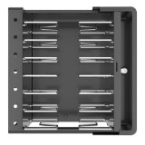 Manhattan Laadkast voor 7 apparaten, laden via interne AC-adapters (EU) (installatie van voedingskabels van apparaten vereist), geschikt voor ALLE laptops tot 16", iPad, MacBook en Chromebook, vakken 402×50×290 mm, afsluitbaar