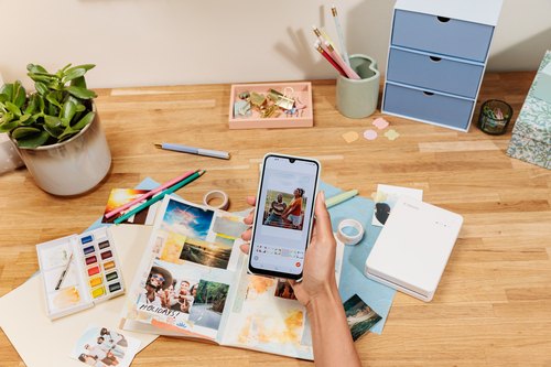 Canon SELPHY QX20 BK fotoprinter Verf-sublimatie 287 x 287 DPI 2.8" x 3.3" (7.2x8.5cm) Wifi