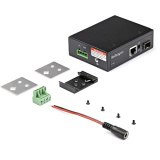 StarTech.com Industrial Glasvezel naar Ethernet Media Converter 1Gbps SFP to RJ45/ CAT6 Netwerk Single Mode/Multi Mode Gigabit Fiber naar Koper 12-56V DC IP-30/ -40 tot +75C