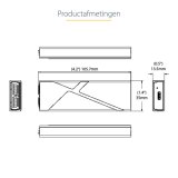 StarTech.com USB-C 10Gbps naar M.2 NVMe or M.2 SATA SSD Behuizing, Gereedschaploze Externe M.2 PCIe/SATA NGFF SSD Aluminum Case, USB Type-C&A Host Kabels, Ondersteunt 2230/2242/2260/2280