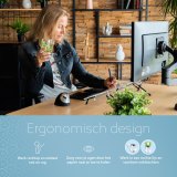 R-Go Tools Documenthouder R-Go Flex Read, ergonomisch, met soft foam polssteun, transparant acrylaat