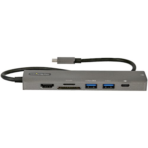 StarTech.com USB-C Multiport Adapter Hub, USB-C naar 4K 60Hz HDMI, Gigabit Ethernet en 100W Laptop Charging voor Macbook Pro / Air en Windows