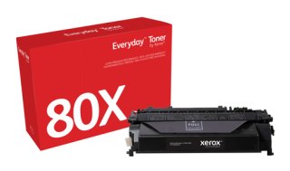 Everyday Zwart Toner compatibel met HP 80X (CF280X), High capacity