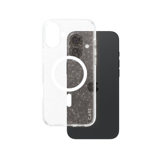 PanzerGlass CARE™ by ® Star Lit Case w. White MagSafe iPhone 16 Plus mobiele telefoon behuizingen Hoes Transparant