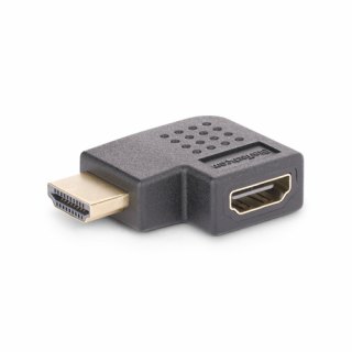 StarTech.com Haakse HDMI 2.0 Adapter, Male naar Female, Horizontale 90 Graden Haakse HDMI adapter, HDMI Port Saver, 4K 60Hz, High Speed HDMI Connector Extension, M/F