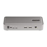 StarTech.com Dual-Laptop USB-C KVM Docking Station, Dual Monitor 4K 60Hz DisplayPort Dock, 5-Port USB Hub, GbE, 90W/45W Power Delivery voor Twee Laptops, Windows/Mac, Dual Host KVM Dock