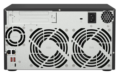 QNAP TS-873A NAS Tower Ryzen Embedded V1500B 8 GB DDR4 0 TB QNAP Turbo System Zwart
