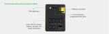 APC Back-UPS BX1200MI Noodstroomvoeding - 1200VA, 6x C13, USB