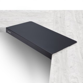 StarTech.com Metalen Bureaublad met Klembevestiging voor Hoek- en L-Vormige Bureaus (dikte 12.7-38.1mm), Extra Ruimte voor Toetsenbord/Muis, Verlengstuk voor Houten/Metalen Bureaus, Gemonteerd Verzonden