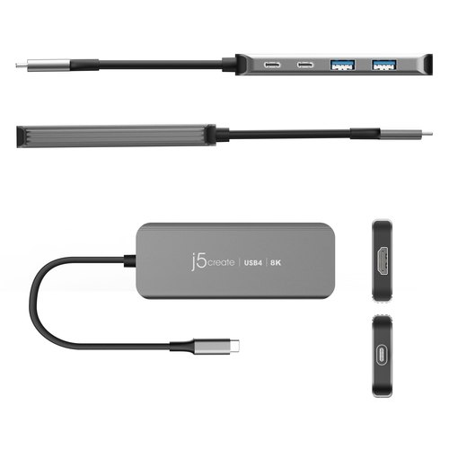 j5create JCH453-N USB4® 8K60 Slim Hub