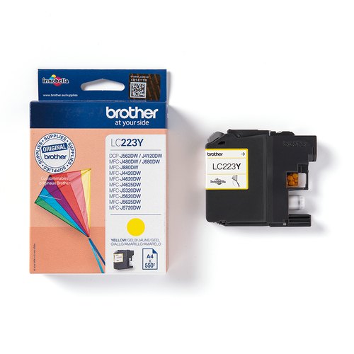 Brother LC223Y inktcartridge 1 stuk(s) Origineel Geel