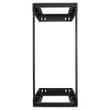 StarTech.com 2 Post 24U Heavy-Duty Wandmonteerbare Server Rack, 19" Open Frame Netwerk Rack met Verstelbare Diepte, Data Rack voor IT/AV/Patchpaneel/Computer Apparatuur, Incl Kooimoeren en Schroeven