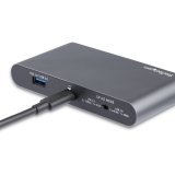 StarTech.com USB-C Dock - 4K Dual Monitor DisplayPort - Mini Laptop Docking Station - 100W Power Delivery Passthrough - GbE, 2-Port USB-A Hub - USB Type-C Multiport Adapter - 1m kabel