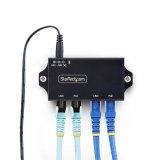 StarTech.com 2-Port Gigabit Midspan PoE+ Injector, 10/100/1000Mbps, PoE+ (802.3af/at), 30W, 1Gbps Ethernet, Wandmonteerbaar, Onbeheerde Inline Power Over Ethernet