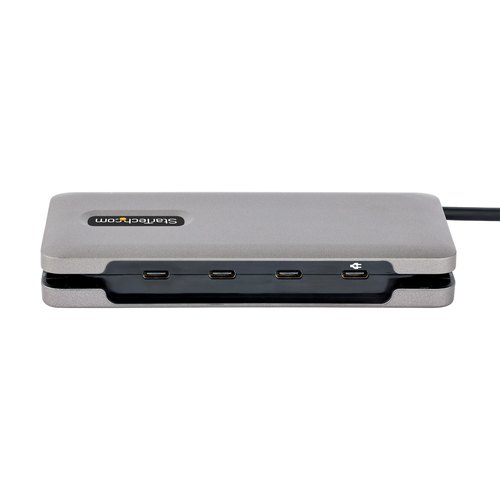 StarTech.com 4-Port USB-C Hub, 4x USB-C Ports, USB 3.1 10Gbps, Compacte USB C Hub met 100W Power Delivery Pass-Through, USB Type C Hub met 32cm Wrap-Around Kabel