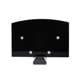 StarTech.com Hangende Wandplank voor Audio/Video Apparatuur, In Hoogte Verstelbaar Schap voor Onder TV, Hangend Wandmeubel, Organiseer uw A/V apparatuur op dit zwart gehard glazen schap