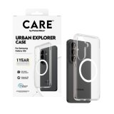 PanzerGlass CARE™ by ® Urban Explorer Case Transparent w. White Qi Samsung Galaxy S26 mobiele telefoon behuizingen Hoes Transparant