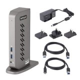 StarTech.com USB-C USB-A Dock - Hybride Universeel USB 3.0 Docking Station voor USB-C of USB-A Laptop - Dual Monitor 4K 60Hz HDMI/DisplayPort - 6x USB-A, GbE - USB 5Gbps - Windows/Mac
