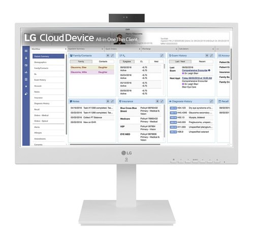 LG 24CR671N-2P.AEU All-in-One PC/workstation Intel® Pentium® N6005 60,5 cm (23.8") 1920 x 1080 Pixels All-in-One thin client 8 GB DDR4-SDRAM 256 GB SSD Wit