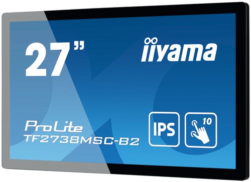 iiyama ProLite TF2738MSC-B2 computer monitor 68,6 cm (27") 1920 x 1080 Pixels Full HD LED Touchscreen Multi-gebruiker Zwart