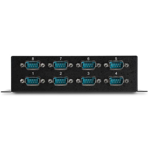 StarTech.com 8-poort USB naar DB9 RS232 Seriële Adapter Hub – Industriële DIN-rail en Wandmontage
