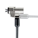 StarTech.com Laptop Kabelslot Compatibel met Noble Wedge&reg;, 2m, Anti-diefstal Kabelslot, Security Kabel voor Dell XPS/Latitude/2-in-1 Notebooks, Snijbestendig, Stalen Beveiligingskabel voor Laptop