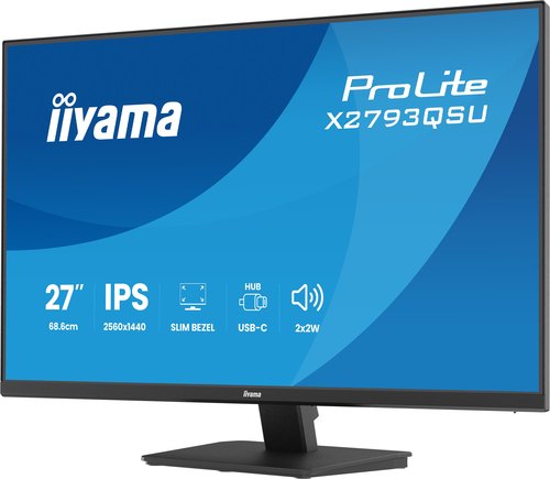 iiyama ProLite X2793QSU-B1 computer monitor 68,6 cm (27") 2560 x 1440 Pixels Quad HD LED Zwart