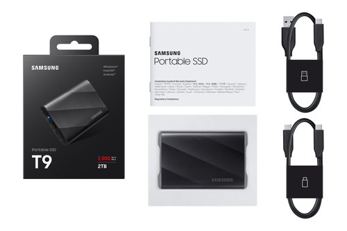 Samsung MU-PG2T0B 2 TB USB Type-C USB 3.2 Gen 2x2 Zwart