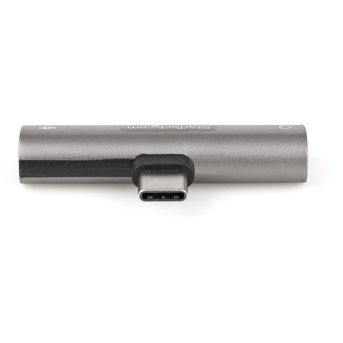StarTech.com USB-C Audio & Oplaadadapter - USB-C Audio Adapter met 3.5mm TRRS Koptelefoon/Headset Jack en 60W USB Type-C Power Delivery Pass-through - Voor USB-C Telefoon/Tablet/Laptop