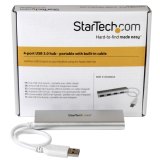 StarTech.com 4-Port USB Hub, USB A naar 4x USB-A Ports, USB 5Gbps, Bus-Powered, Robuust Ontwerp, Compacte USB 3.0 Laptop Hub