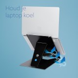R-Go Tools Tablet- en laptopstandaard R-Go Riser Duo, geschikt voor 10-22 inch scherm, zwart