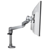 StarTech.com Dual Monitor Arm, Premium Scharnierende Bureau Monitor Beugel voor VESA Schermen tot 30" (10kg), Monitorsteun met Verstelbare Hoogte, Draaien/Kantelen/Zwenken, Klem/Doorvoertule, Zilver
